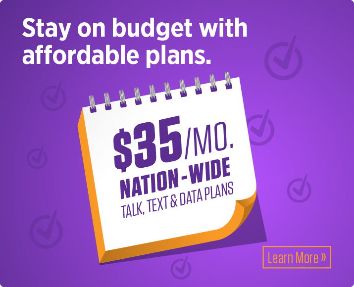 1 GB of data for only $35/month! Learn more